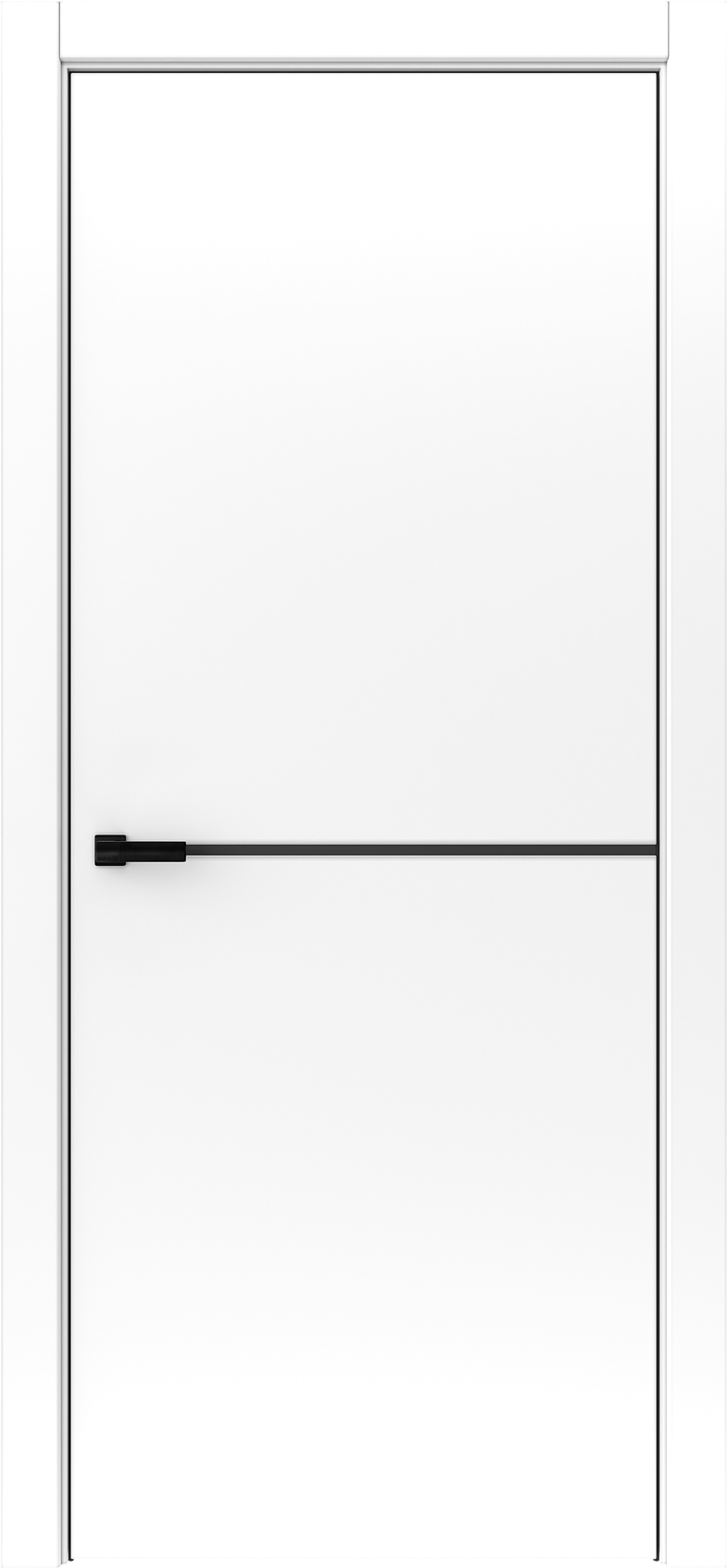 Платинум-1 Меджик Шифон (ЧК, черный молдинг, врезка защелки) 80