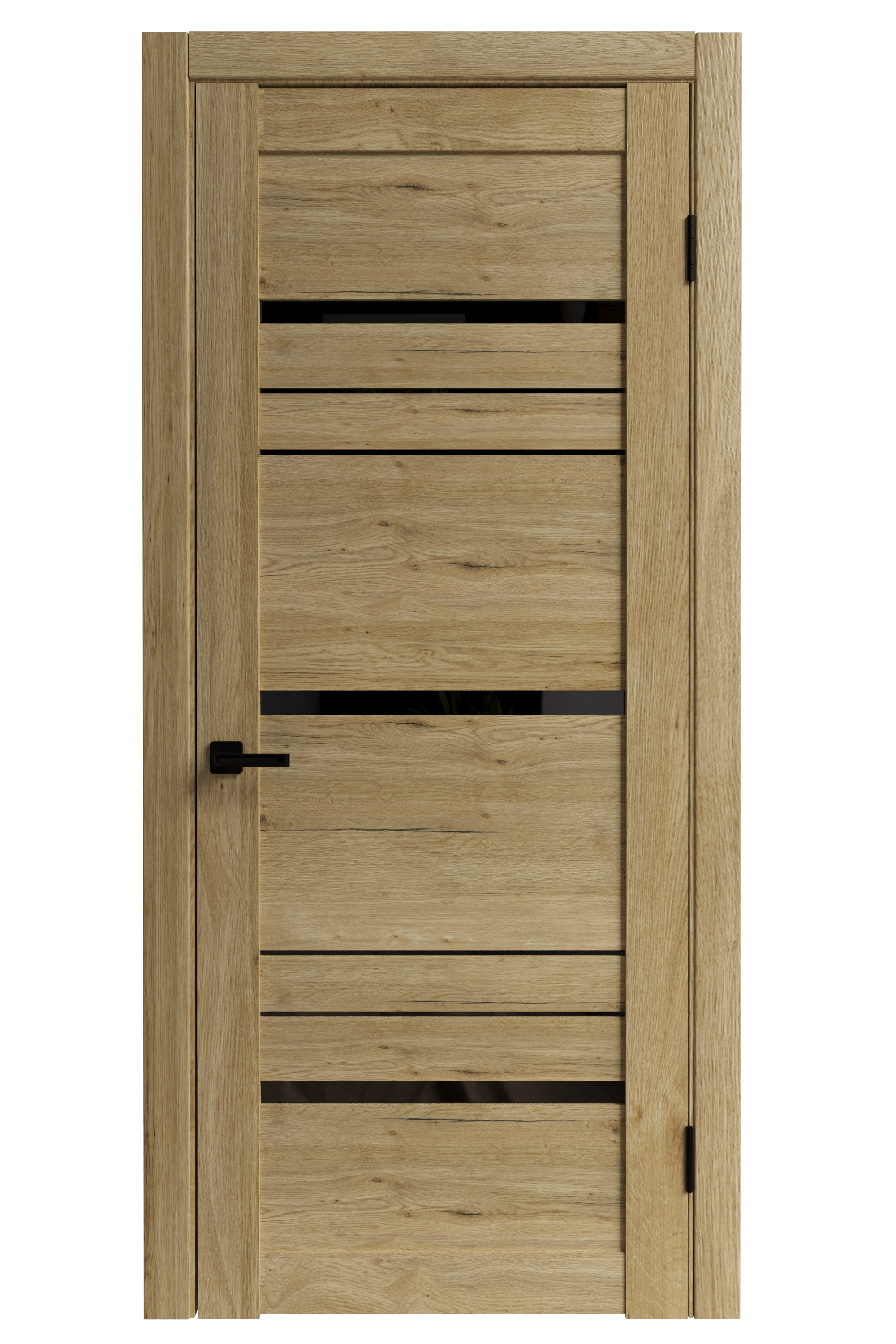 Silver 5 Рустик натуральный/Черное стекло (43) 80